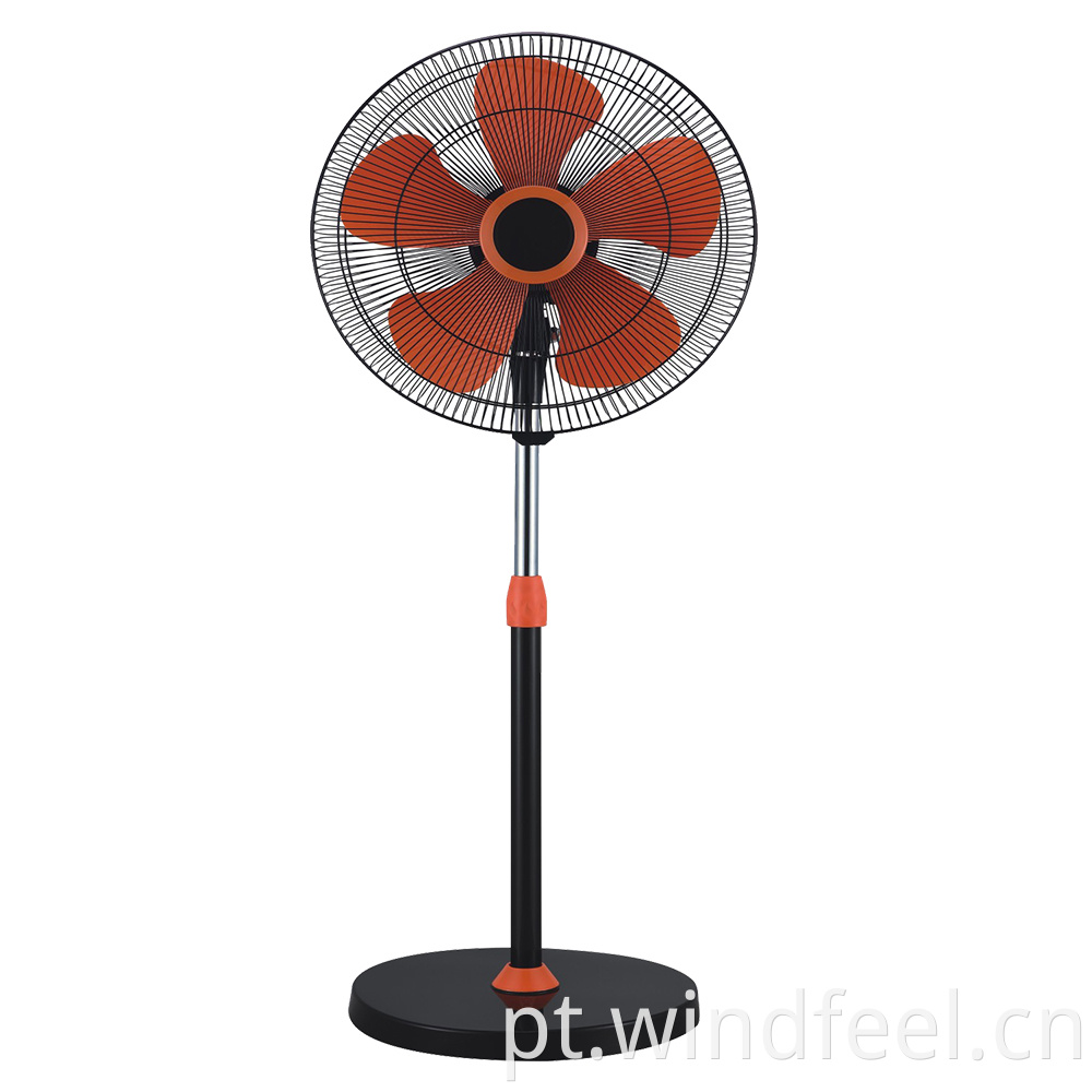 Preço barato Ventilador de suporte de 16 "de lâmina colorida Ventilador de suporte elétrico de 16" e ventilador de suporte de grade de plástico